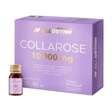 Allnutrition Alldeynn Collarose, 10000 mg, płyn, smak truskawkowo-cytrynowy, 30 szt.