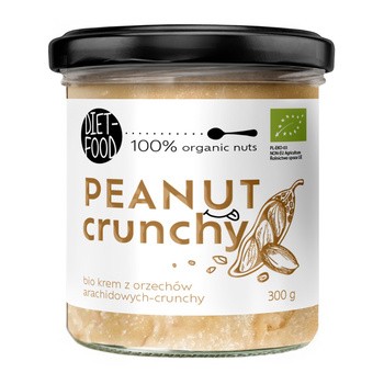 Diet-Food, Bio Krem z Orzechów Arachidowych Crunchy, 300 g