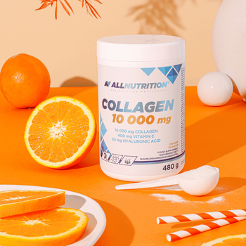 Allnutrition Collagen 10 000 mg, proszek, smak pomarańczowy, 480 g