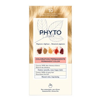 Phyto Color, farba do włosów, 10 ekstra jasny blond, 1 opakowanie