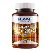 Humavit Witaminy D3 + K2 MK7, tabletki, 150 szt.
