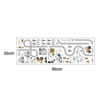 Sipo, Naklejki na ścianę dla dzieci, Traktory na ulicy, 1 szt.