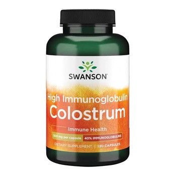 Swanson Hi IG Colostrum, 500 mg, kapsułki, 120 szt.