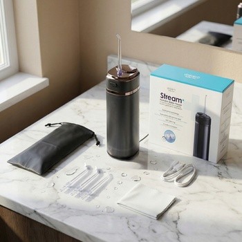 Zent Stream+, bezprzewodowy irygator do zębów, czarny, 1 szt.