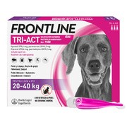 Frontline Tri-Act Spot-on L Pies 20-40 kg, potrójna ochrona przed pasożytami, krople w pipetach, 4 ml x 3 szt. https://azcdn.doz.pl/image/d/product/d8c3dff2-scale-180x180.png