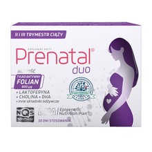 Prenatal Duo, II i III trymestr ciąży, kapsułki, 30 szt. Classic + 60 szt. DHA