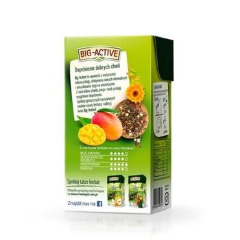Big-Active, Zielona herbata z mango, liściasta, 100 g