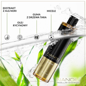 Nanoil Algae Micellar Shampoo, szampon micelarny z algami, 300 ml