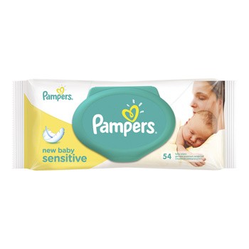 Pampers, new baby sensitive, chusteczki dla niemowląt, 54 szt