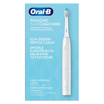 Oral-B Pulsonic Slim Clean 2000 White, szczoteczka soniczna