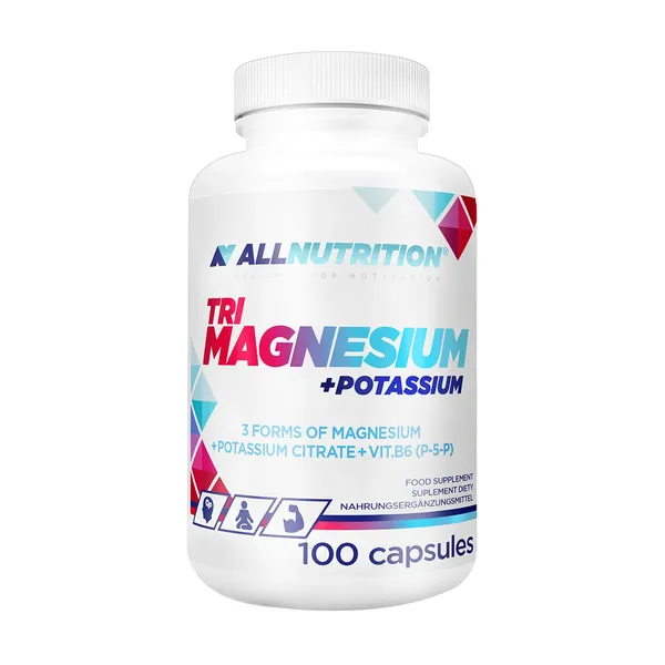Tri Magnesium+Potassium 140mg Mg + 300mg K 100 kapsułek [ALLNUTRITION] - ALLNUTRITION