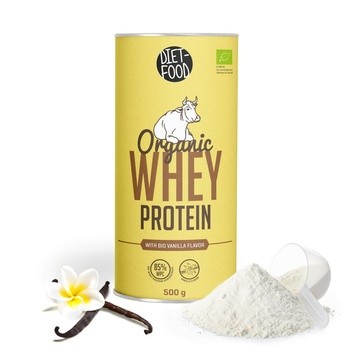 Diet-Food, Whey Protein Izolat, Bio Białko Serwatkowe z Wanilią, 500 g