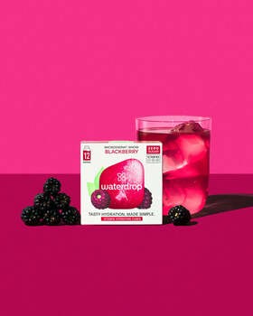 Waterdrop, Microdrink Snow Blackberry, kostki musujące do przygotowania napoju, 2,1 g x 12 szt.