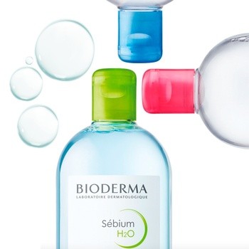 Bioderma Sebium H20, woda micelarna do oczyszczania twarzy i zmywania makijażu, cera trądzikowa, 500 ml x 2 szt.