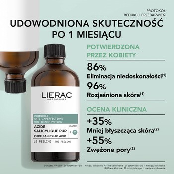 Lierac Protocols, peeling z czystym kwasem salicylowym, 100 ml