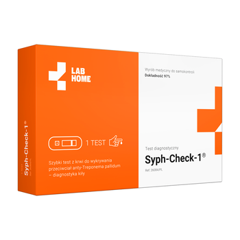 SYPH-Check-1, szybki test do wykrywania przeciwciał przeciwko Treponema pallidum (kiła), 1 szt.