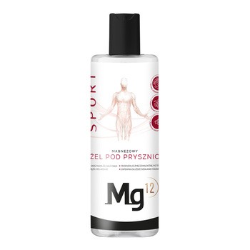 Mg12 Sport, magnezowy żel pod prysznic z biszofitem, 200 ml