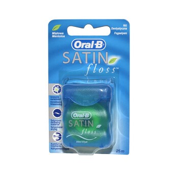 Oral-B Satinflos, nić dentystyczna (Mint), 25 m