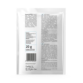 Apis OXY O2 Terapis, dotleniająca maska algowa z aktywny tlenem, 20 g