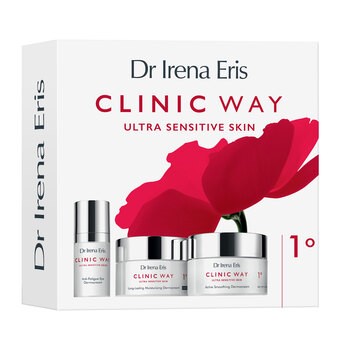 Zestaw Promocyjny Dr Irena Eris Clinic Way 1°, wygładzający dermokrem na dzień, 50 ml + nawilżający dermokrem na noc, 50 ml + dermokrem pod oczy, 15 ml