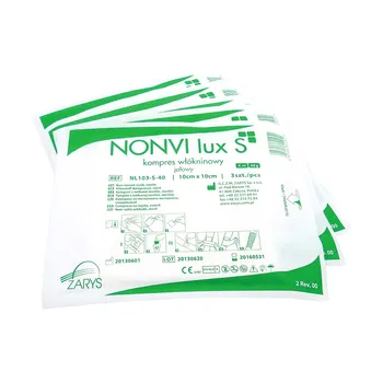 ZARYS NONVI lux S-5cm x 5cm 25szt x 5szt Kompres włókninowy, jałowy