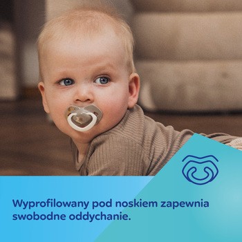 Canpol Babies, Smoczek silikonowy Light Touch 0-6 m sumetryczny, dogs, 2 szt.