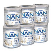 alt Zestaw 6x Nestle Nan Optipro Plus 4, mleko modyfikowane Junior dla dzieci po 2 roku, 800 g