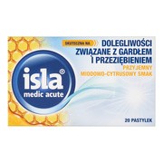 Isla Medic Acute, pastylki do ssania, miodowo-cytrusowe, 20 szt. https://azcdn.doz.pl/image/d/product/f86127c7-scale-180x180.png