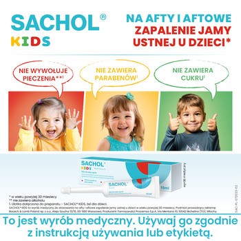 Sachol Kids, żel, 15 ml