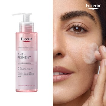 Eucerin Anti-Pigment, żel oczyszczający do twarzy, 2% kompleks kwasów AHA, 400ml