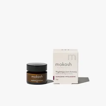 Mokosh, wygładzający krem do twarzy, figa, 15 ml