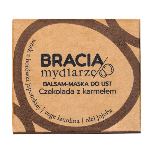 Bracia Mydlarze Bracia Mydlarze, balsam-maska do ust, Czekolada z karmelem, 15 ml — Składniki i ocena