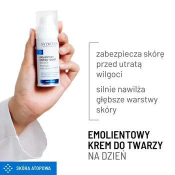 Sylveco Dermo Skóra atopowa, emolientowy krem do twarzy na dzień, 50 ml