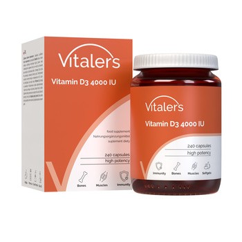 Vitalers Witamina D3 4000 IU, kapsułki, 240 szt.