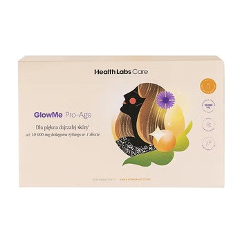 HealthLabs, GlowMe Pro-Age, płyn, smak pomarańczowy, 30 ml x 15 szt.