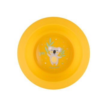 Canpol Babies, zestaw naczyń 2 elementy, EXOTIC ANIMALS, żółty, 1 szt.