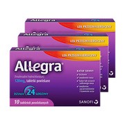 alt Zestaw 3x Allegra 120 mg, 10 tabl.