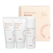 OTTIE Blemish Clean Miniature Set, zestaw pielęgnacyjny do skóry trądzikowej z tonerem, kremem-żelem i pianką, 3 x 30 ml https://azcdn.doz.pl/image/d/product/3af9e608-scale-180x180.png