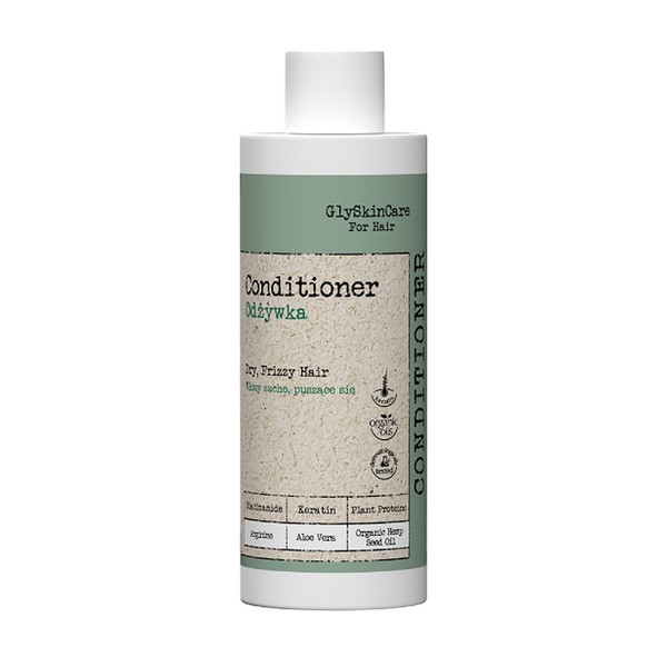 GlySkinCare GlySkinCare For Hair, odżywka do włosów suchych i puszących się, 200 ml — Składniki i ocena