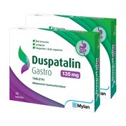 Zestaw 2x Duspatalin Gastro, 135 mg, tabletki, 15 szt.