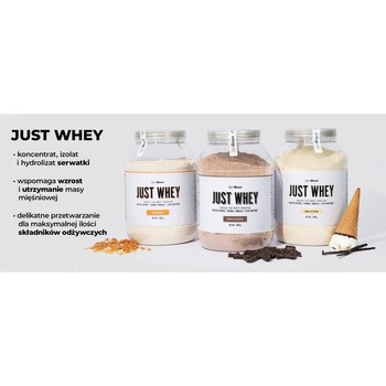 GymBeam Just Whey Protein Chocolate Milkshake, proszek, smak czekoladowy koktajl mleczny, 1000 g