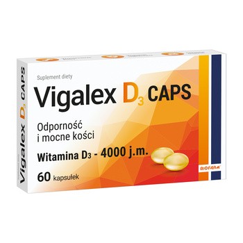 Vigalex D3 Caps 4000 j.m., kapsułki miękkie, 60 szt.