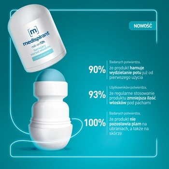 Medispirant, antyperspirant hamujący wzrost włosków 72 h, roll-on, 40 ml