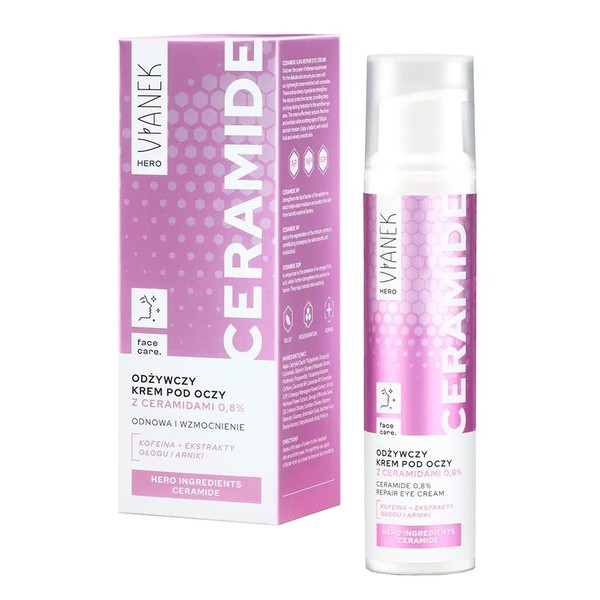 Vianek Hero odżywczy krem pod oczy z ceramidami 15ml - Vianek