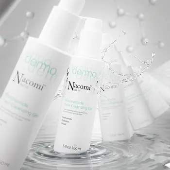 Nacomi Next LVL Dermo, oczyszczający żel do mycia twarzy, 150 ml
