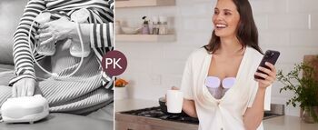 Momcozy S9 Pro, podwójny laktator, kolor fioletowy, 1 szt.