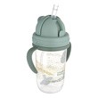 Canpol Babies, Kubek niekapek z rurką i odważnikiem 270 ml, Mountains, zielony, 1 szt.
