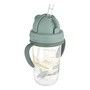 Canpol Babies, Kubek niekapek z rurką i odważnikiem 270 ml, Mountains, zielony, 1 szt.