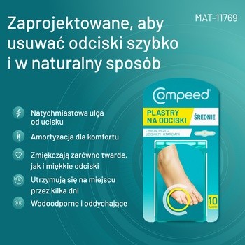 Compeed, plastry na odciski na palcach stóp, 10 szt.