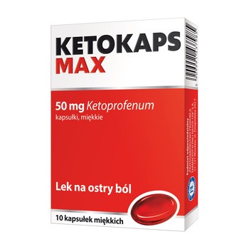 Ketokaps Max, 50 mg, kapsułki miękkie, 10 szt.